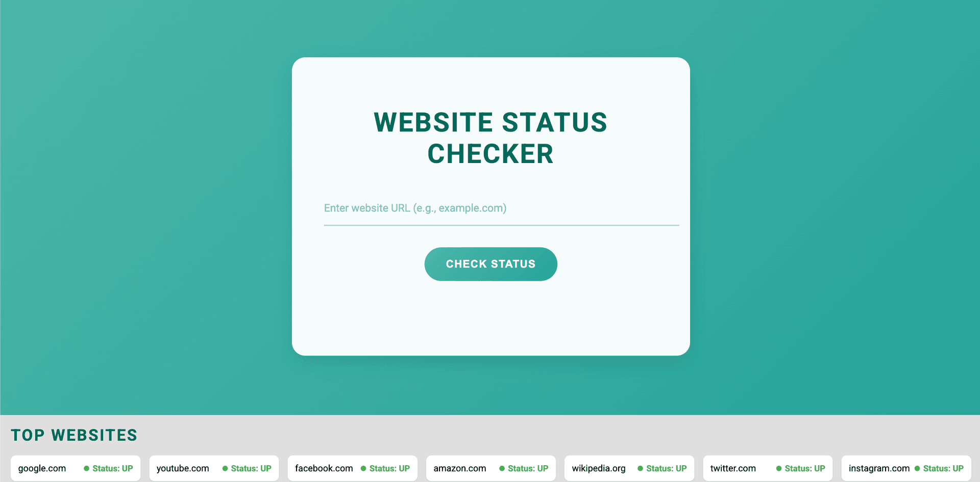 Web Statux project preview